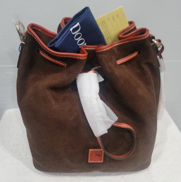 Dooney & Bourke Drawstring Brown Tmoro - Picture 5 of 5
